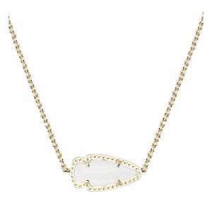 Kendra Scott Skylie Necklace in Gold and White